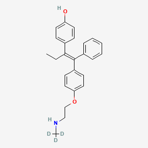 molecular formula C25H27NO2 B12412968 4-[(E)-1-phenyl-1-[4-[2-(trideuteriomethylamino)ethoxy]phenyl]but-1-en-2-yl]phenol 