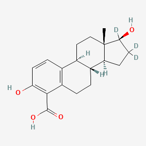 molecular formula C19H24O4 B12412999 4-Carboxyl-17beta-Estradiol-d3 