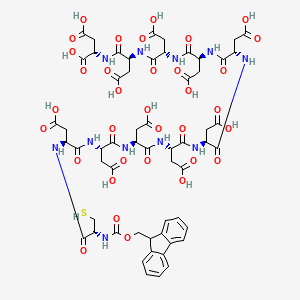 molecular formula C58H67N11O34S B12413023 Fmoc-Cys-Asp10 