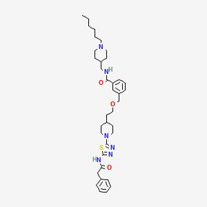 molecular formula C37H52N6O3S B12413057 GLS1 Inhibitor-6 