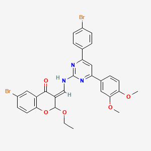 molecular formula C30H25Br2N3O5 B12413074 Aurora kinase-IN-1 