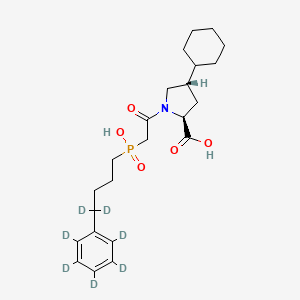 molecular formula C23H34NO5P B12413101 Fosfenopril-d7 