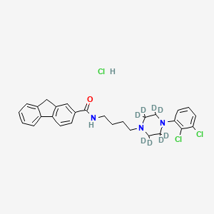 N-[4-[2,2,3,3,5,5,6,6-octadeuterio-4-(2,3-dichlorophenyl)piperazin-1-yl]butyl]-9H-fluorene-2-carboxamide;hydrochloride