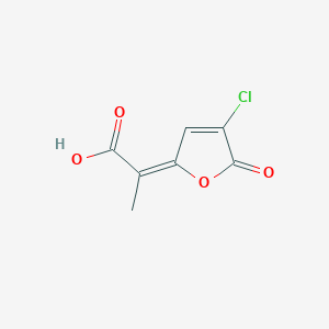 molecular formula C7H5ClO4 B1241312 2-Chloro-5-methyl-cis-dienelactone 