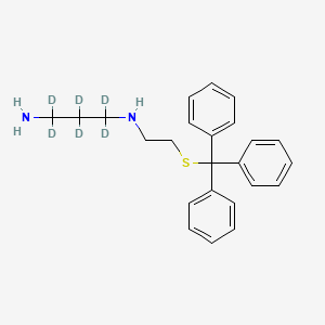 molecular formula C24H28N2S B12413147 N1-(2-(Tritylthio)ethyl)propane-1,3-diamine-d6 