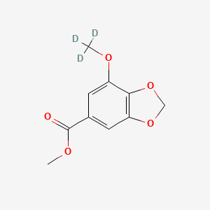 molecular formula C10H10O5 B12413156 Myristicin acid methyl ester-d3 