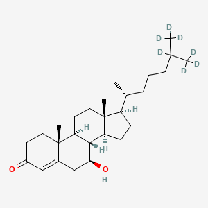 molecular formula C27H44O2 B12413165 7Beta-Hydroxy-4-cholesten-3-one-d7 