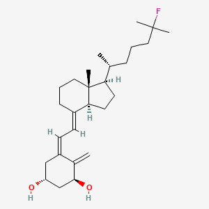molecular formula C27H43FO2 B1241317 25-Fluoro-1alpha-hydroxyvitamin D3/25-fluoro-1alpha-hydroxycholecalciferol CAS No. 64164-40-5