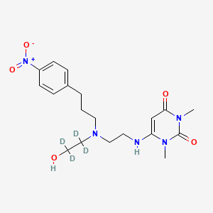 molecular formula C19H27N5O5 B12413221 Nifekalant-d4 