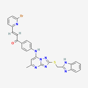 molecular formula C28H21BrN8OS B12413239 Antiproliferative agent-5 