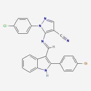 molecular formula C25H15BrClN5 B12413240 DNA Gyrase-IN-5 