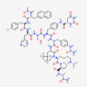 molecular formula C82H103ClN18O16 B12413250 Degarelix-d7 