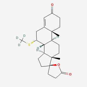 molecular formula C23H32O3S B12413280 7-|A-Methylthio Spironolactone-D3 