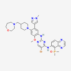 molecular formula C36H44BrN10O3P B12413281 Egfr-IN-23 