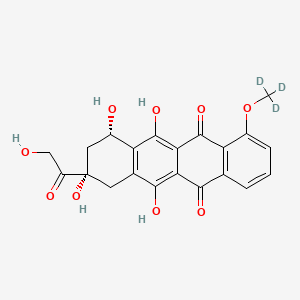 molecular formula C21H18O9 B12413283 Doxorubicinone-d3 