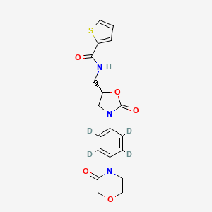 molecular formula C19H19N3O5S B12413293 Dechloro-Rivaroxaban-d4 