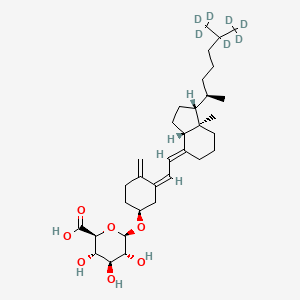 molecular formula C33H52O7 B12413297 Vitamin D3 beta-D-glucuronide-d7 