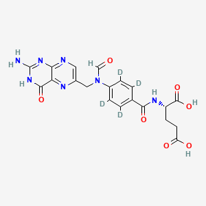 molecular formula C20H19N7O7 B12413303 10-Formyl Folic Acid-d4 