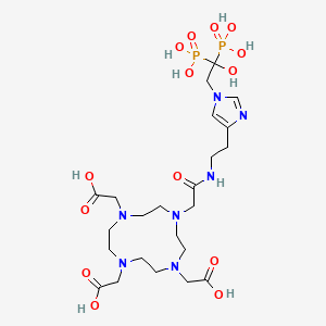 molecular formula C23H41N7O14P2 B12413338 DOTA Zoledronate 