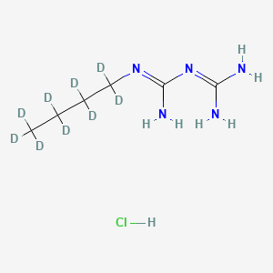 molecular formula C6H16ClN5 B12413347 Buformin-d9 Hydrochloride 