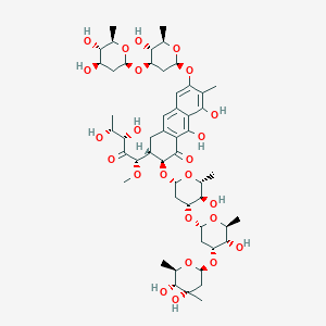 molecular formula C52H76O24 B12413358 Deoliosyl-3C-|A-L-digitoxosyl-MTM 