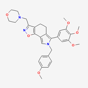 molecular formula C31H35N3O6 B12413384 Tubulin polymerization-IN-34 