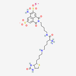 molecular formula C32H44KN7O10S3 B12413388 Biocytin Lucifer Yellow (potassium) 