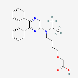 2-[4-[(5,6-Diphenylpyrazin-2-yl)-(1,1,1,3,3,3-hexadeuteriopropan-2-yl)amino]butoxy]acetic acid