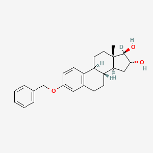 molecular formula C25H30O3 B12413415 3-O-Benzyl Estriol-d1 