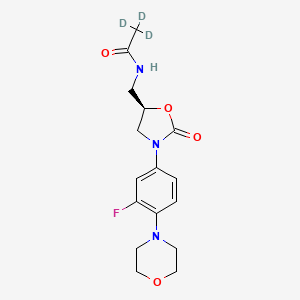 molecular formula C16H20FN3O4 B12413439 (R)-Linezolid-d3 