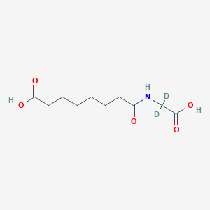 molecular formula C10H17NO5 B12413441 n-Suberylglycine-2,2-d2 