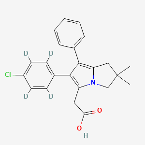 molecular formula C23H22ClNO2 B12413464 Licofelone-d4 