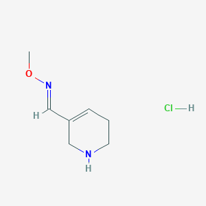 B1241348 1,2,5,6-Tetrahydropyridine-3-carboxaldehyde-O-methyloxime hydrochloride CAS No. 139886-03-6