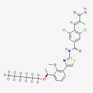 molecular formula C29H32Cl2N2O5S B12413488 Lusutrombopag-d13 