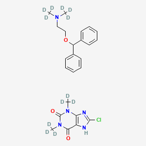 molecular formula C24H28ClN5O3 B12413494 Dimenhydrinate-d12 