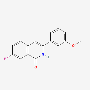 molecular formula C16H12FNO2 B12413510 Tubulin inhibitor 15 