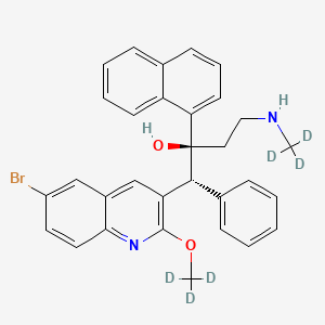 molecular formula C31H29BrN2O2 B12413516 N-Desmethyl Bedaquiline-d6 