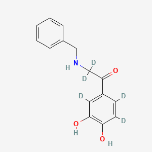 1-(3,4-Dihydroxyphenyl)-2-[(phenylmethyl)amino]-ethanone-d5