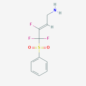 molecular formula C10H10F3NO2S B12413551 (Z)-4-(benzenesulfonyl)-3,4,4-trifluorobut-2-en-1-amine 