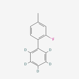 molecular formula C13H11F B12413563 2-Fluoro-4-methylbiphenyl-d5 