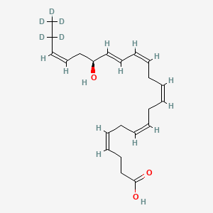 molecular formula C22H32O3 B12413613 17(S)-HDHA-d5 