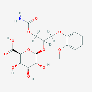 molecular formula C17H23NO11 B12413649 Methocarbamol-d5 beta-D-Glucuronide 