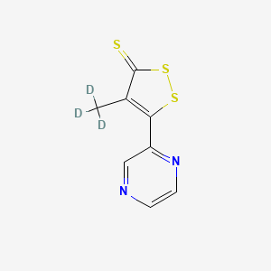 molecular formula C8H6N2S3 B12413652 Oltipraz-d3 