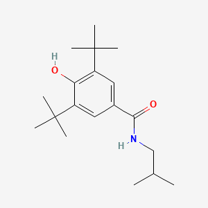 molecular formula C19H31NO2 B1241371 3,5-Di-tert-butyl-4-hydroxy-N-isobutylbenzamide 
