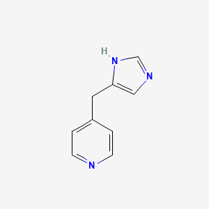 molecular formula C9H9N3 B1241374 4-(1H-咪唑-5-基甲基)吡啶 CAS No. 87976-03-2