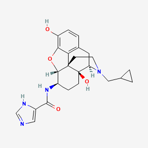 molecular formula C24H28N4O4 B12413749 Mu opioid receptor antagonist 1 