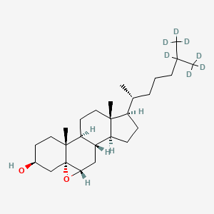 molecular formula C27H46O2 B12413767 5alpha,6alpha-Epoxycholestanol-d7 