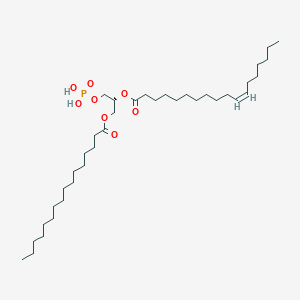molecular formula C37H71O8P B1241377 1-hexadecanoyl-2-(11Z-octadecenoyl)-sn-glycero-3-phosphate 
