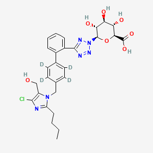 molecular formula C28H31ClN6O7 B12413773 Losartan N2-Glucuronide-d4 