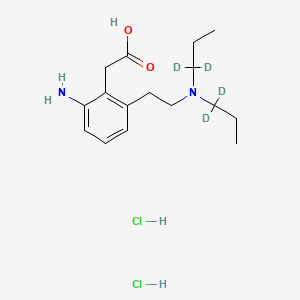 molecular formula C16H28Cl2N2O2 B12413778 Ropinirole aminoacetic acid-d4 (dihydrochloride) 